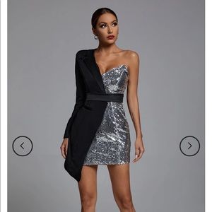 Blazer sequin dress